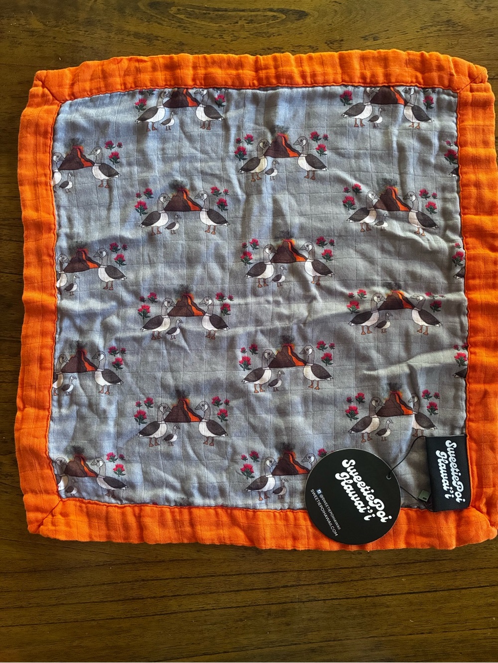 Sweetie Poi Hawai’i Bamboo cotton Nene baby, toddler Security Blanket NWT